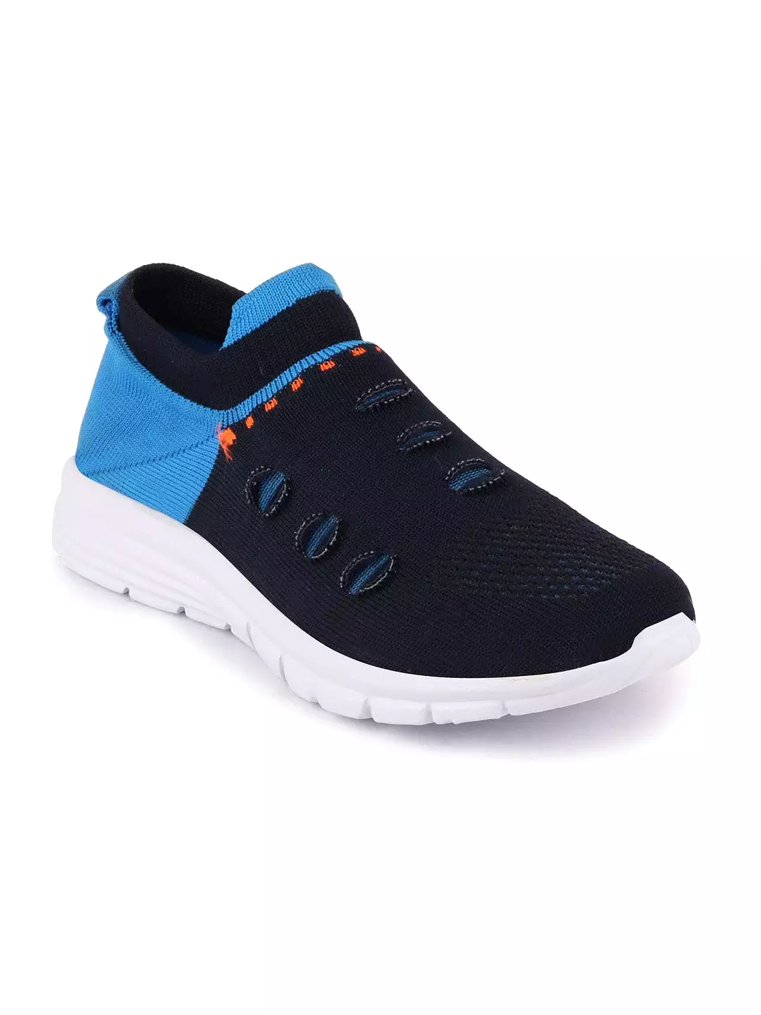 Men Blue Sports Slip-On Walking Shoes