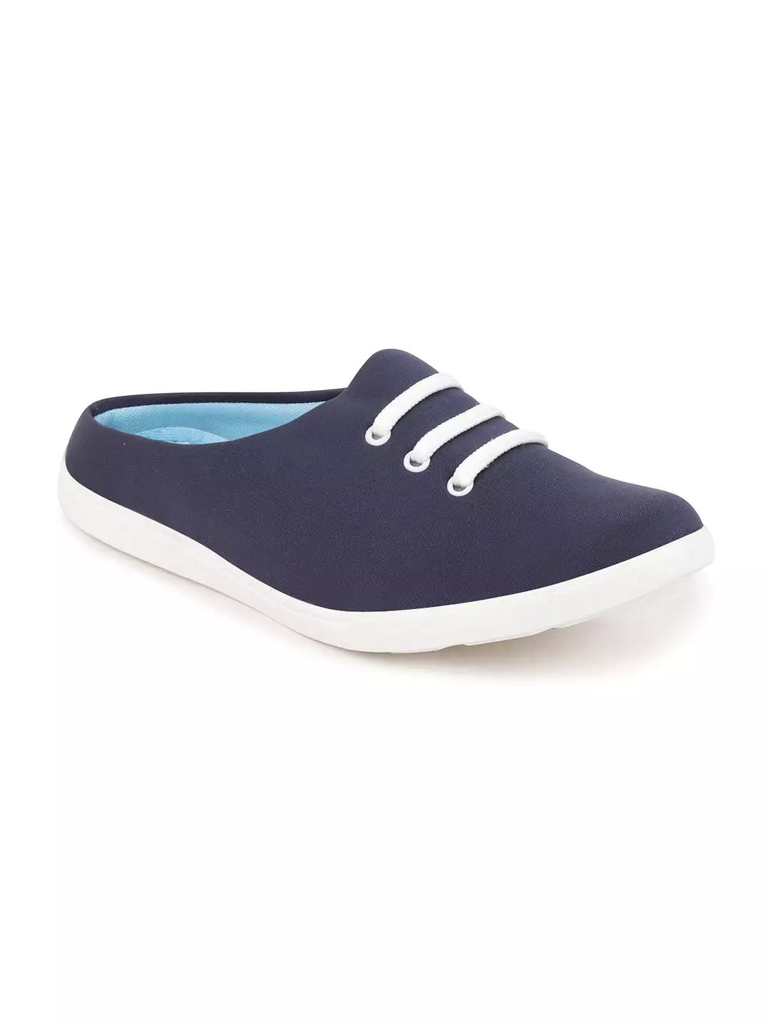 Men Navy Blue Casual Canvas Slip-On Shoes