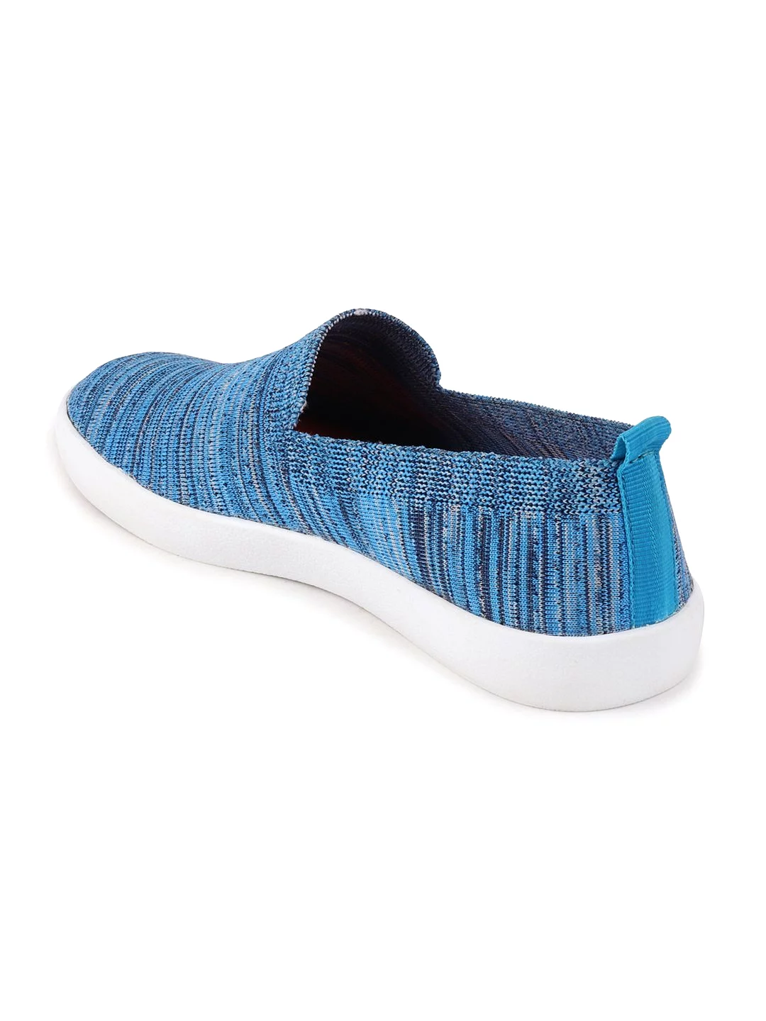 Men Sky Blue Casual Slip-On Shoes