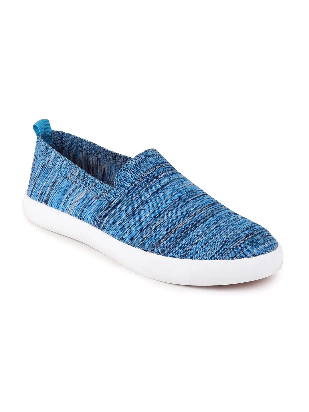 Men Sky Blue Casual Slip-On Shoes