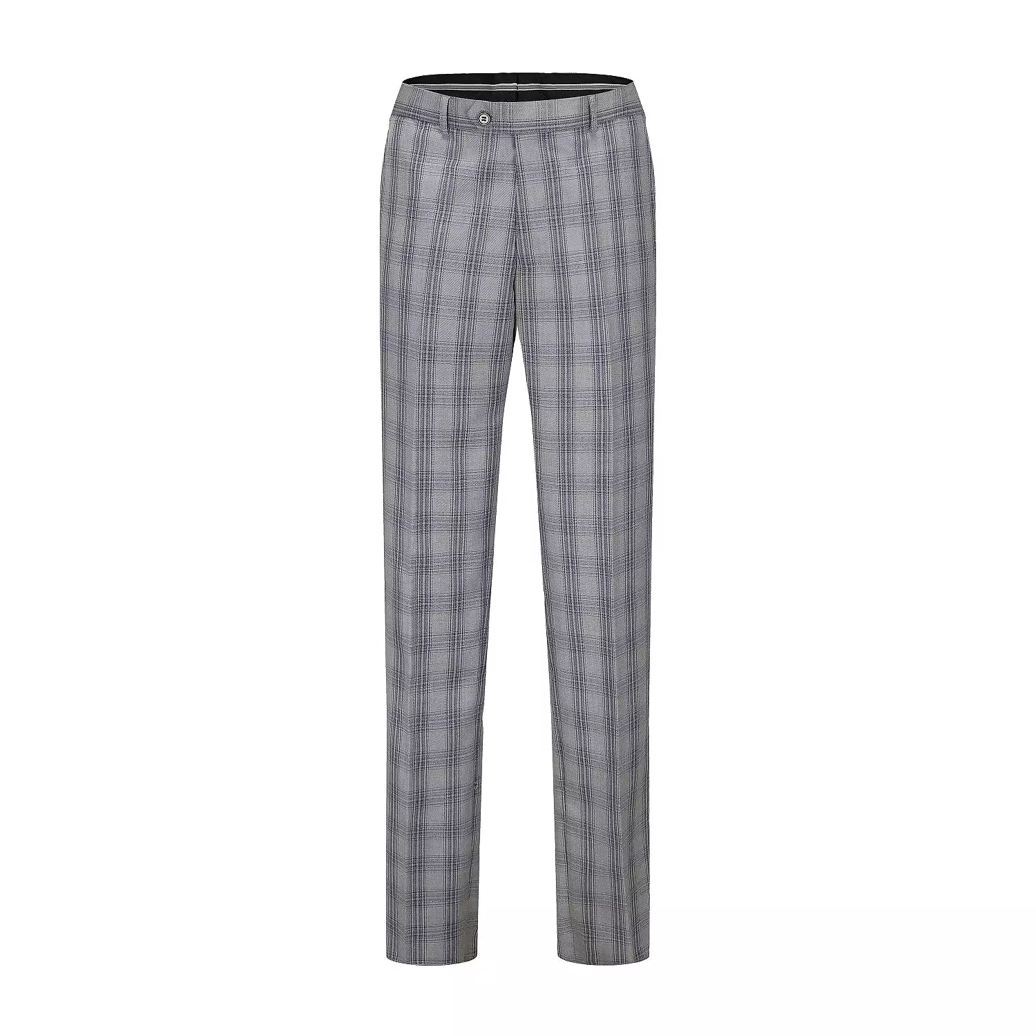 Men's 2-Piece Performance Stretch Double Breasted Blue Check Suit