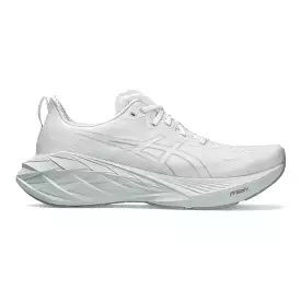 Men's Asics Novablast 4, White/Pale Mint, 9 D Medium