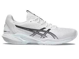 Men's Asics Solution Speed FlyteFoam 3, White/Black, 9 D Medium