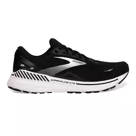 Men's Brooks Adrenaline GTS 23, Black/White/Silver, 12.5 2E Wide