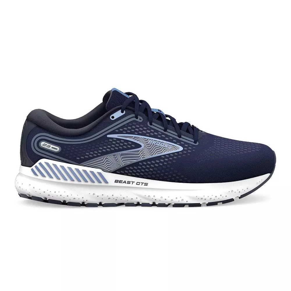 Men's Brooks Beast GTS 23, Peacoat/Blue/White, 9.5 4E Extra Wide