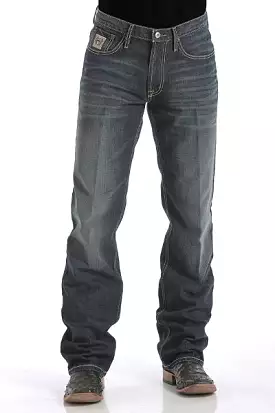 Men's Relaxed Fit White Label Jeans - DARK STONEWASH Leg 36