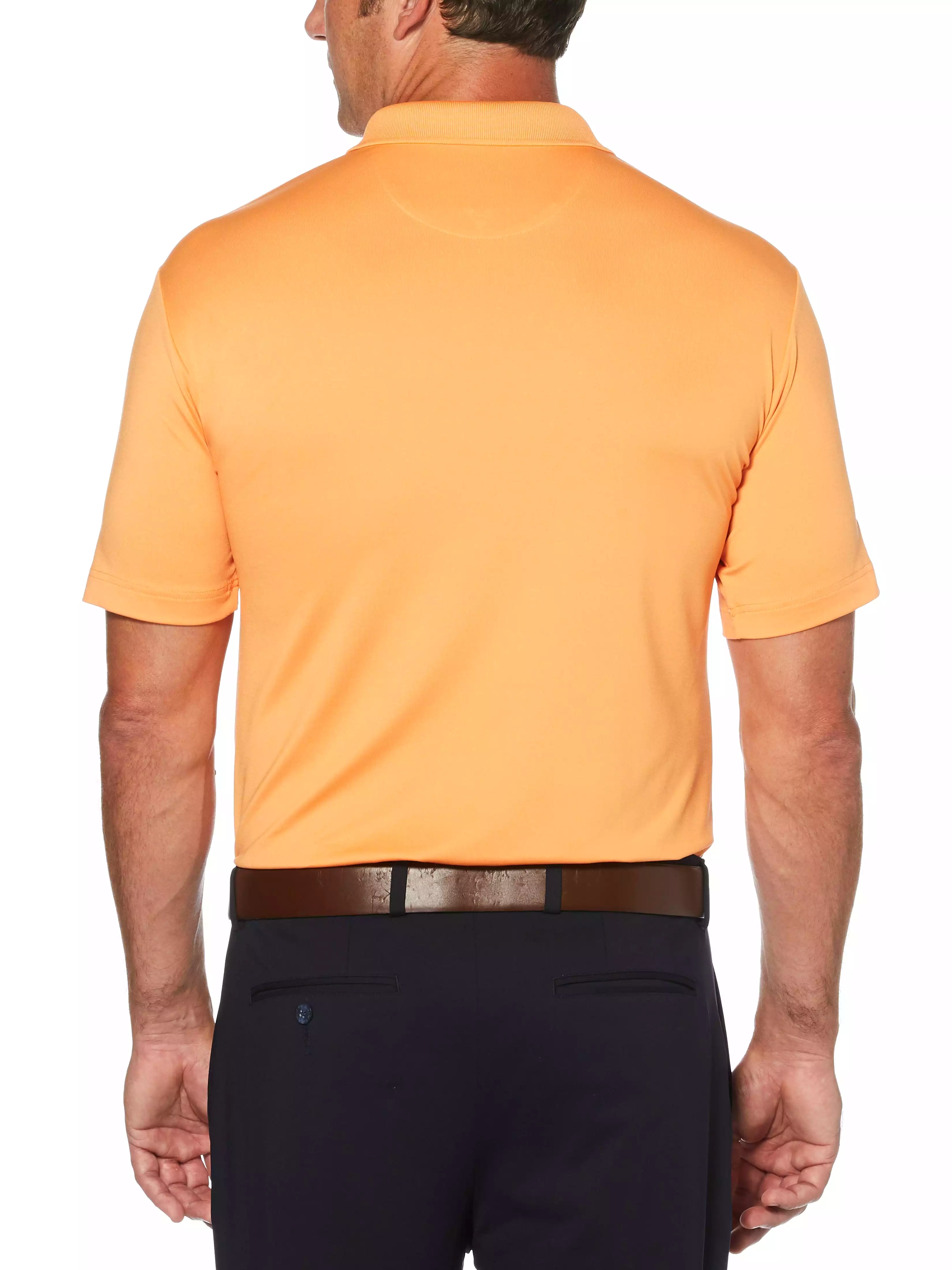 Mens Solid Stretch Polo