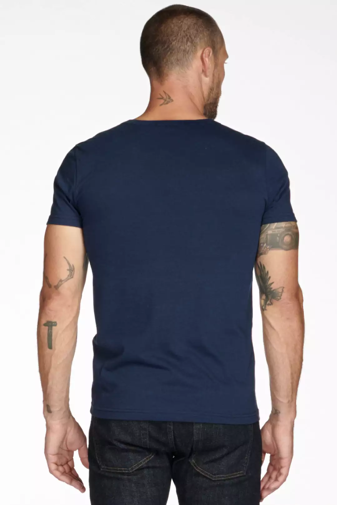 Men's Tri-Blend Cross V-Neck Tee