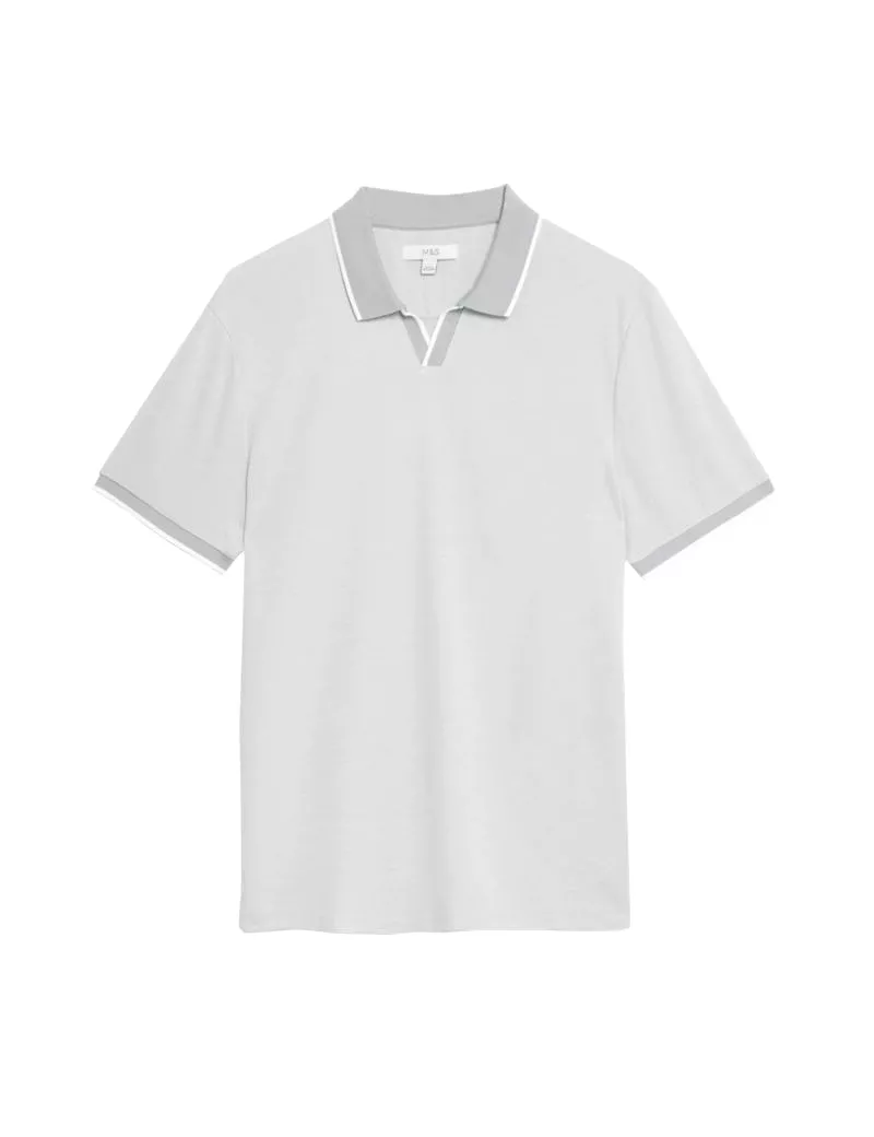 Modal Rich Revere Polo Shirt