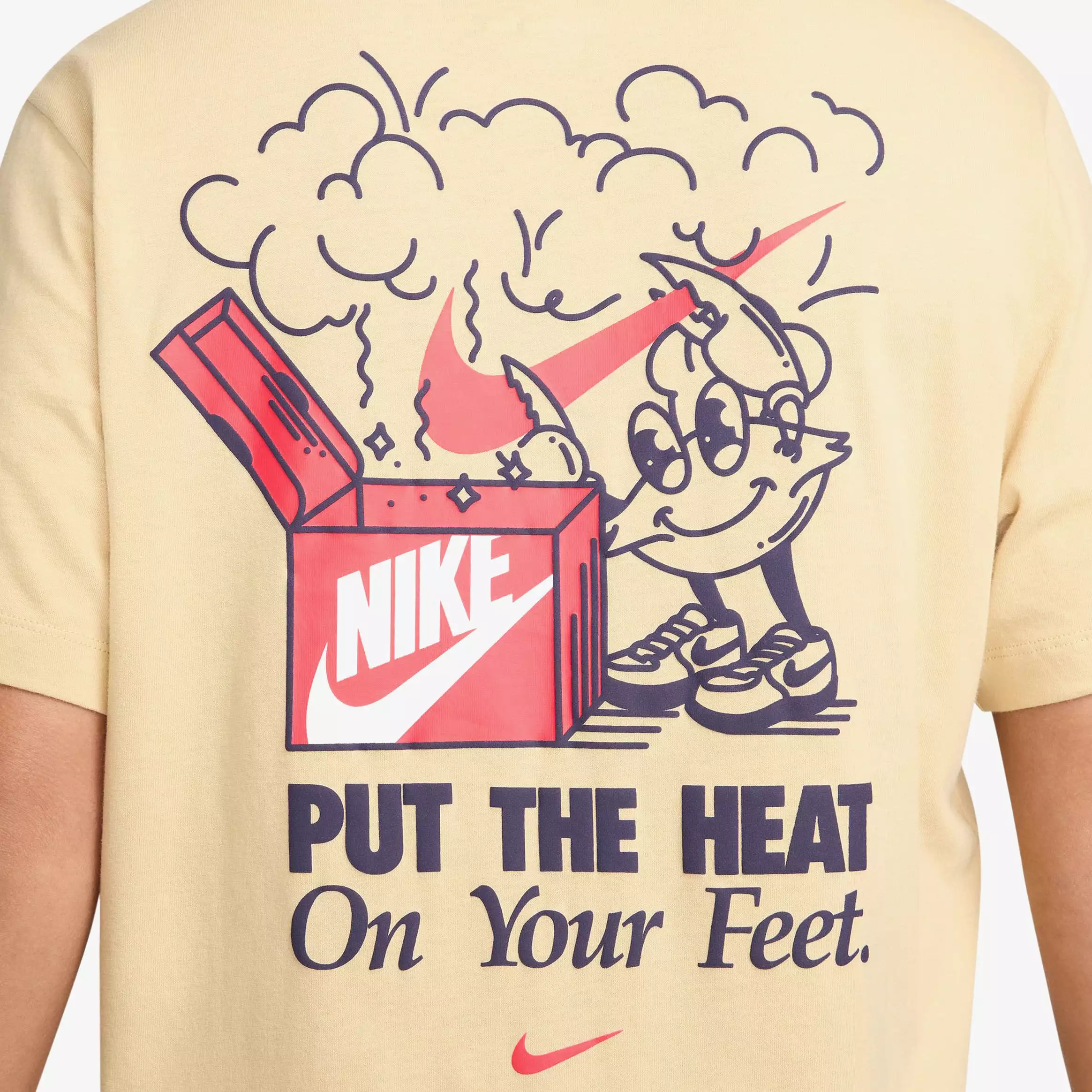 NSW Heat On Your Feet Graphic Mens Short Sleeve Shirt (Sesame)