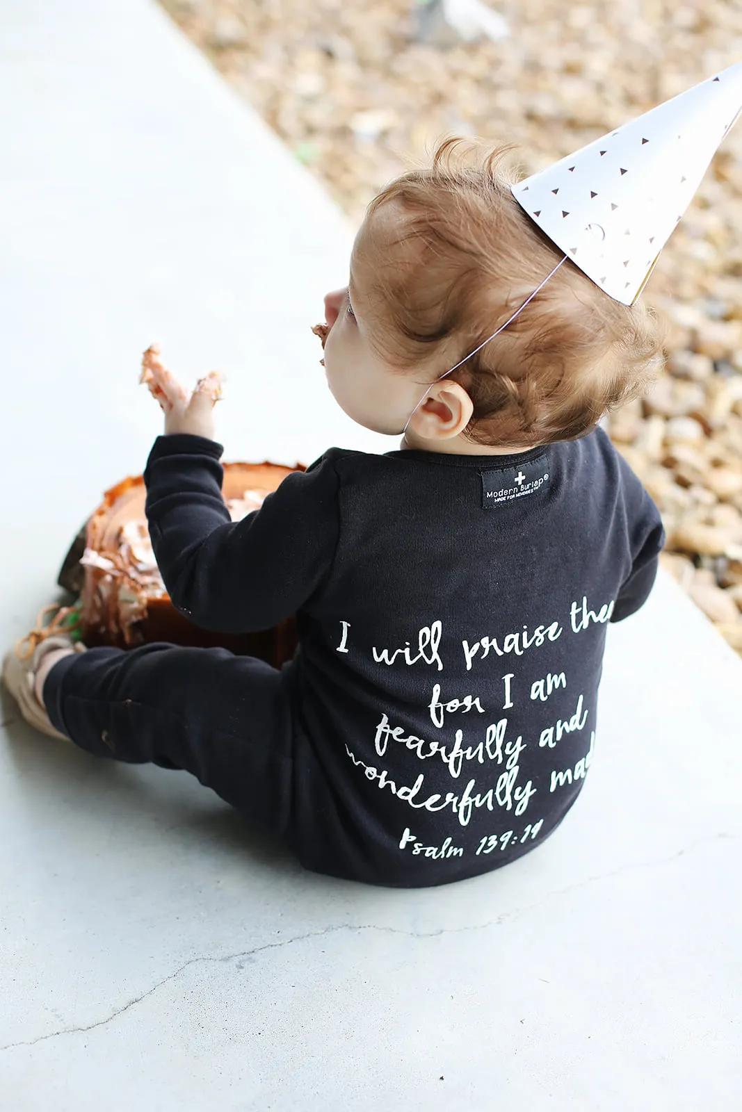 Organic Button Coverall -  Psalm 139:14