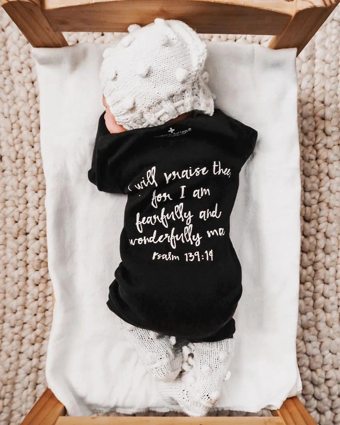 Organic Button Coverall -  Psalm 139:14