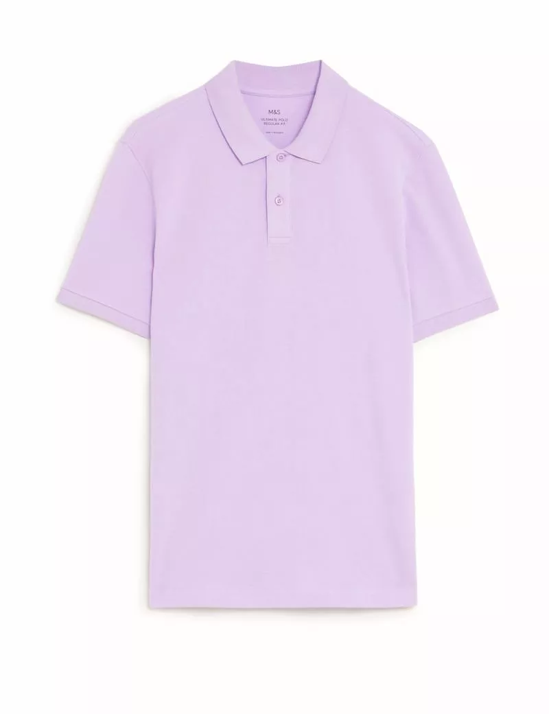 Pure Cotton Pique Polo Shirt