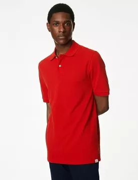 Pure Cotton Pique Polo Shirt