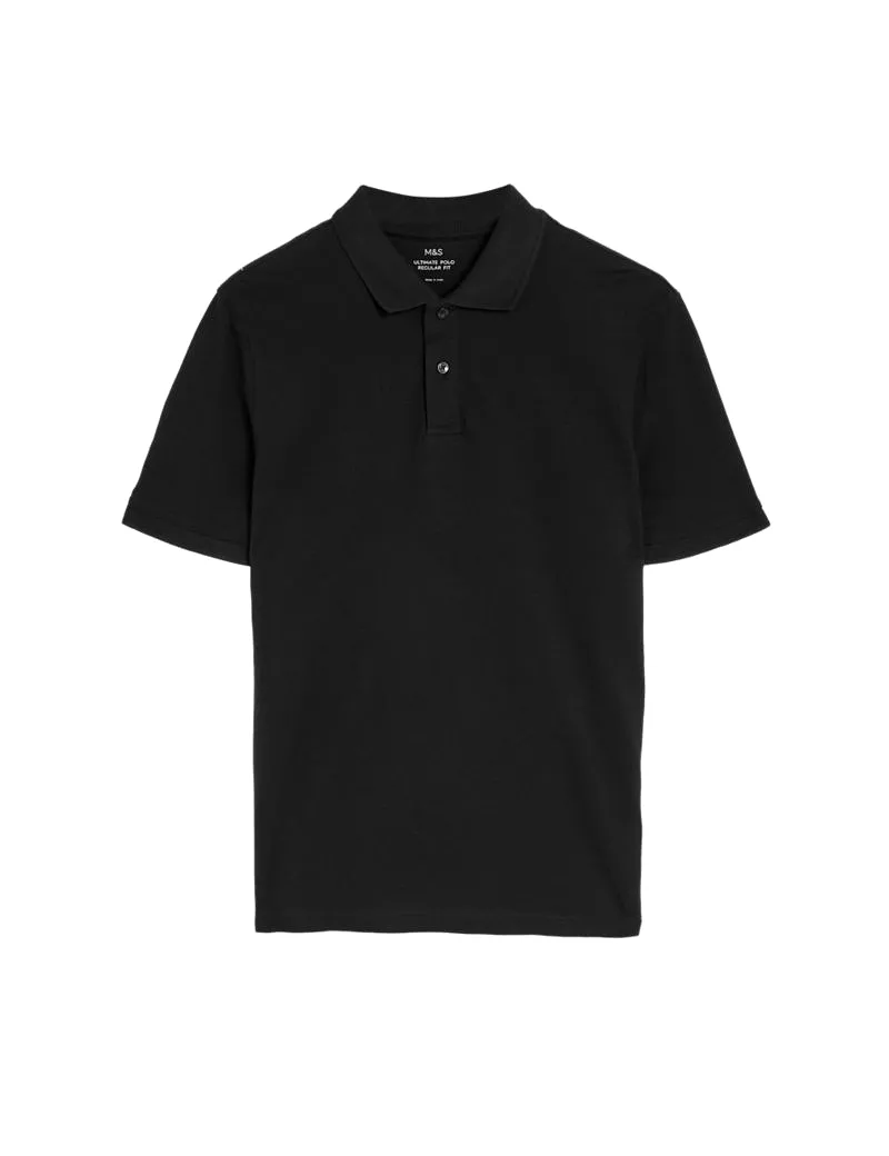 Pure Cotton Pique Polo Shirt