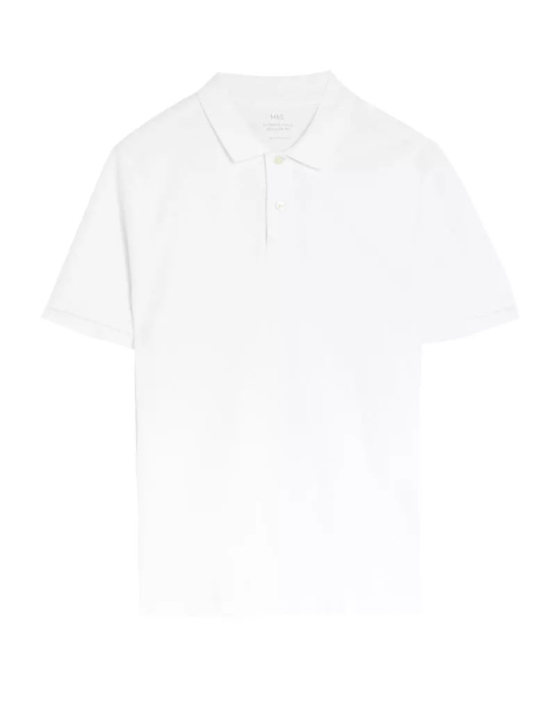 Pure Cotton Pique Polo Shirt