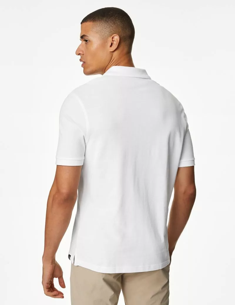 Pure Cotton Pique Polo Shirt