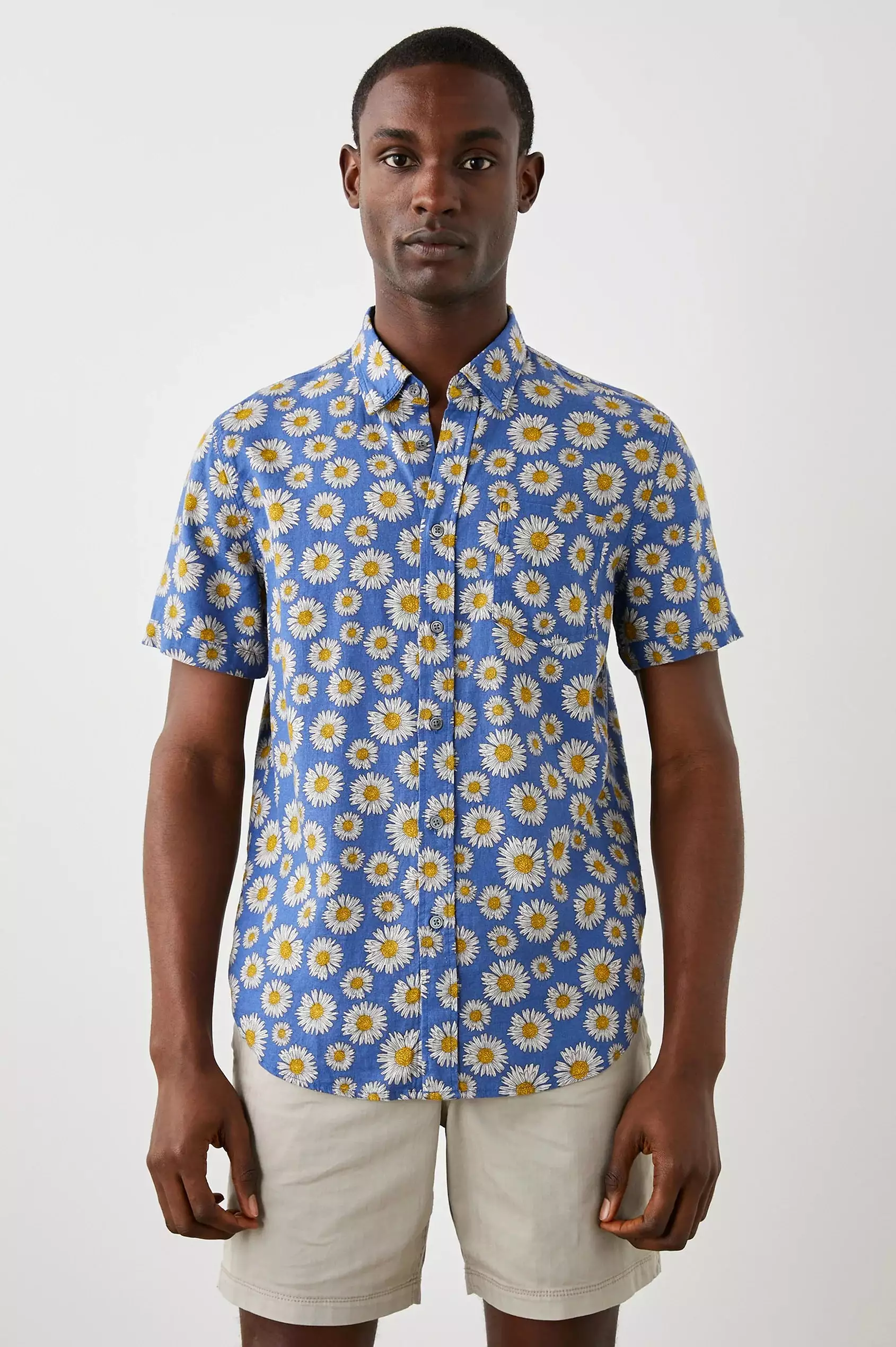 Rails Carson Shirt Maya Print Royal Eco*