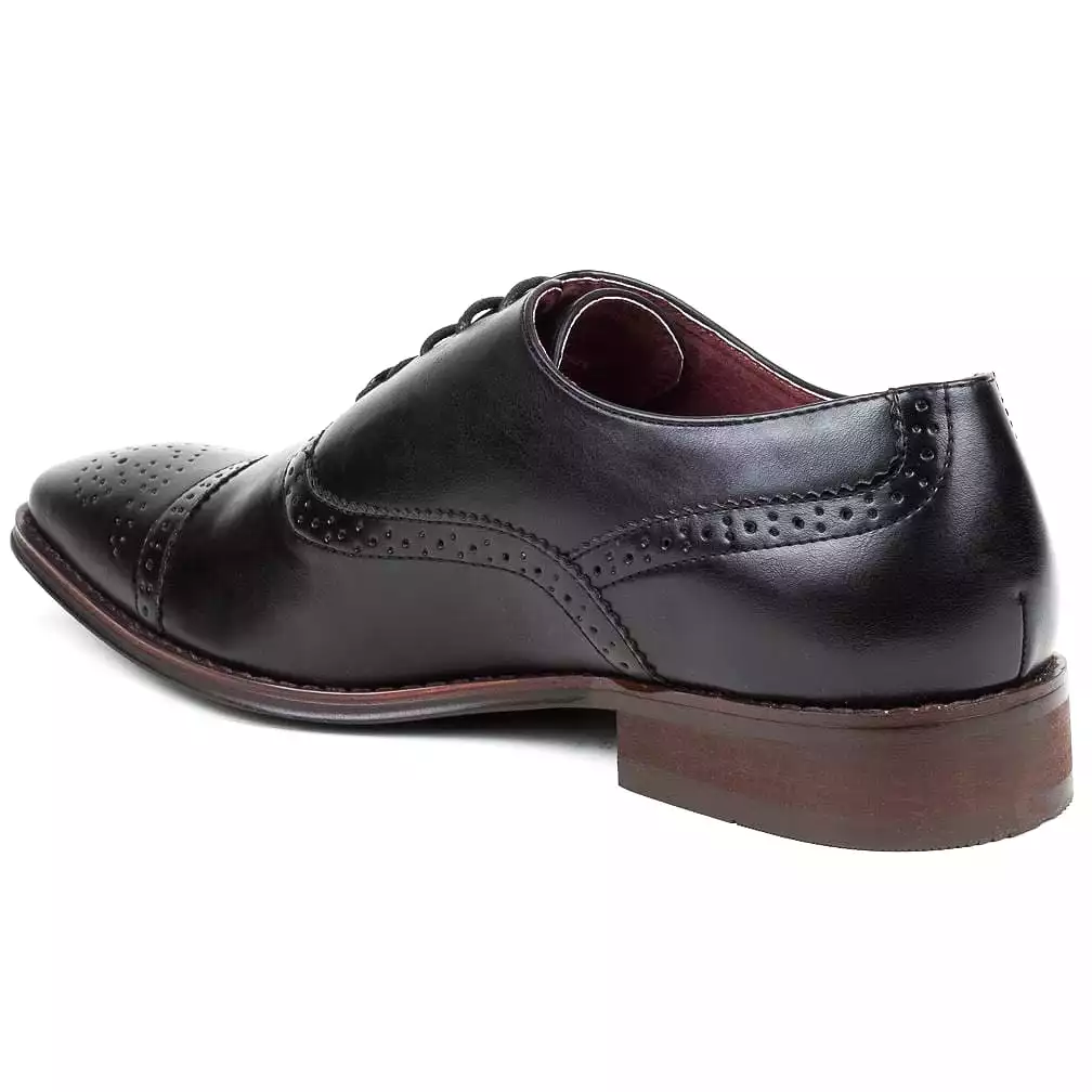 Signature Men's Brogue Cap Toe Dress Shoes