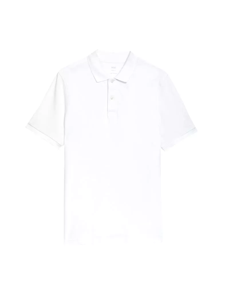 Slim Fit Pure Cotton Pique Polo Shirt