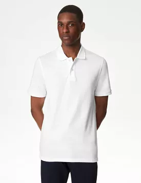 Slim Fit Pure Cotton Pique Polo Shirt