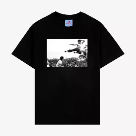 SP x Bruce Lee Flying Kick Mens Short Sleeve Shirt (Black)