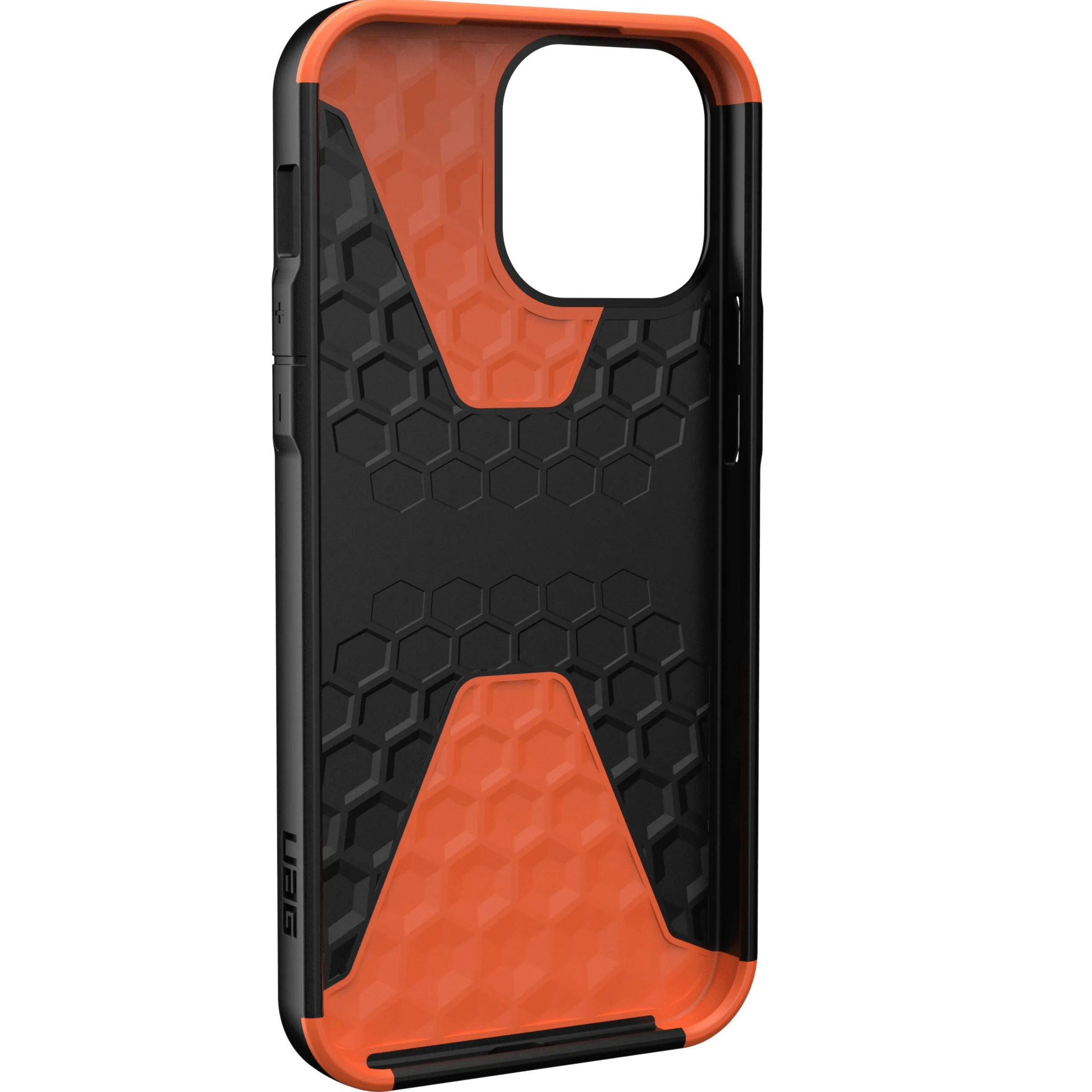 UAG Urban Armor Gear Civilian Series Protective Case iPhone 13 Pro 6.1 Black Orange