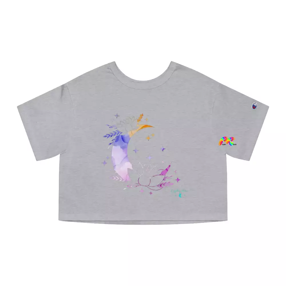 Watercolor Champion Flowy Crop Top