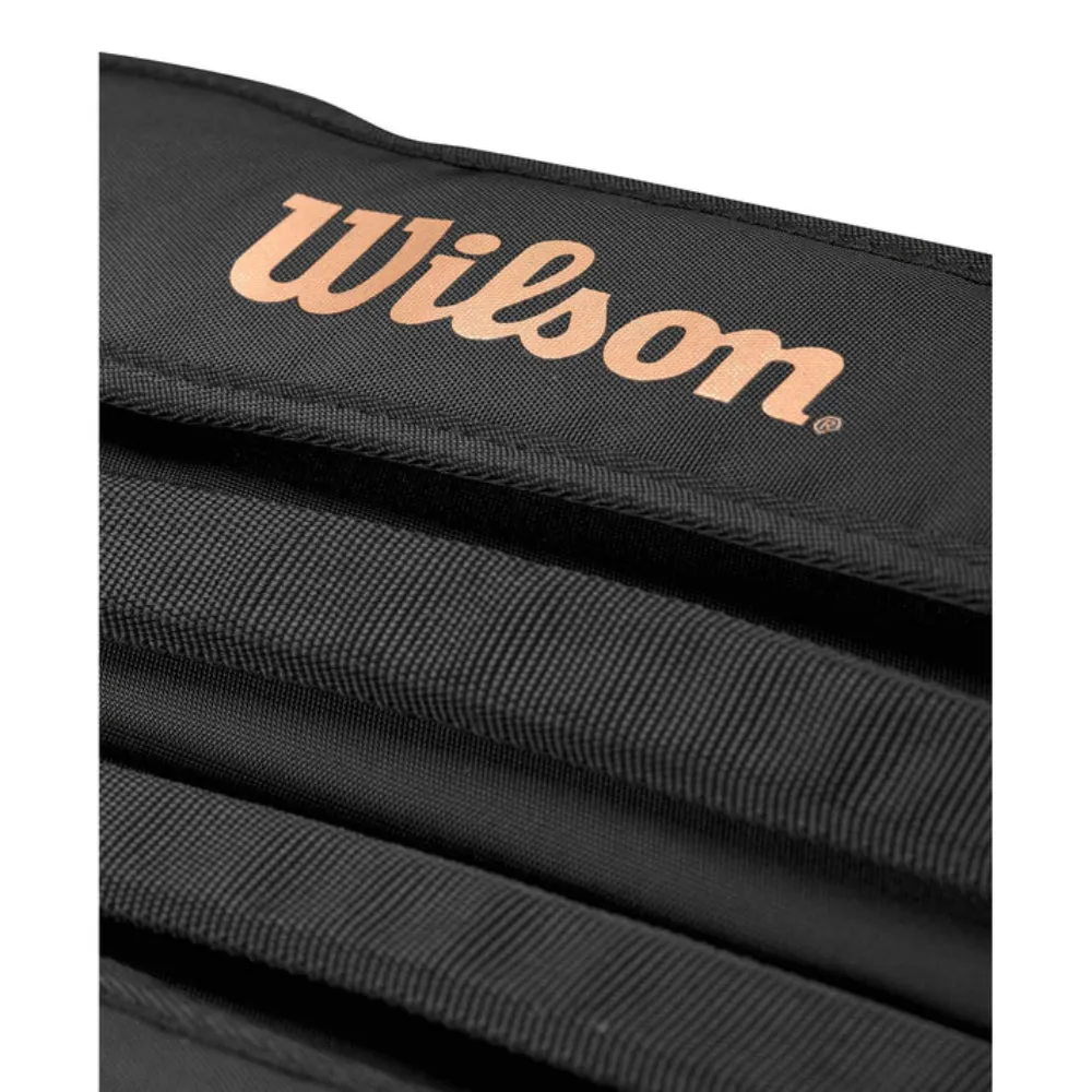 WILSON Super Tour Pro Staff V14 15R Tennis Kit Bag (Black/Brown)