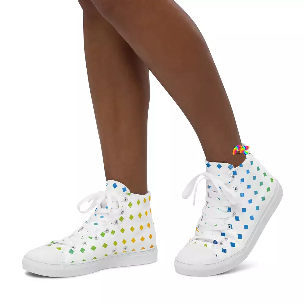 Women’s LGBTQ/Pride High Top Canvas Shoes