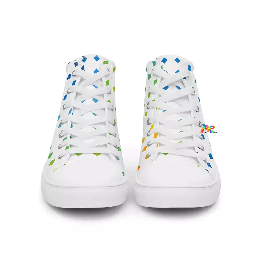 Women’s LGBTQ/Pride High Top Canvas Shoes