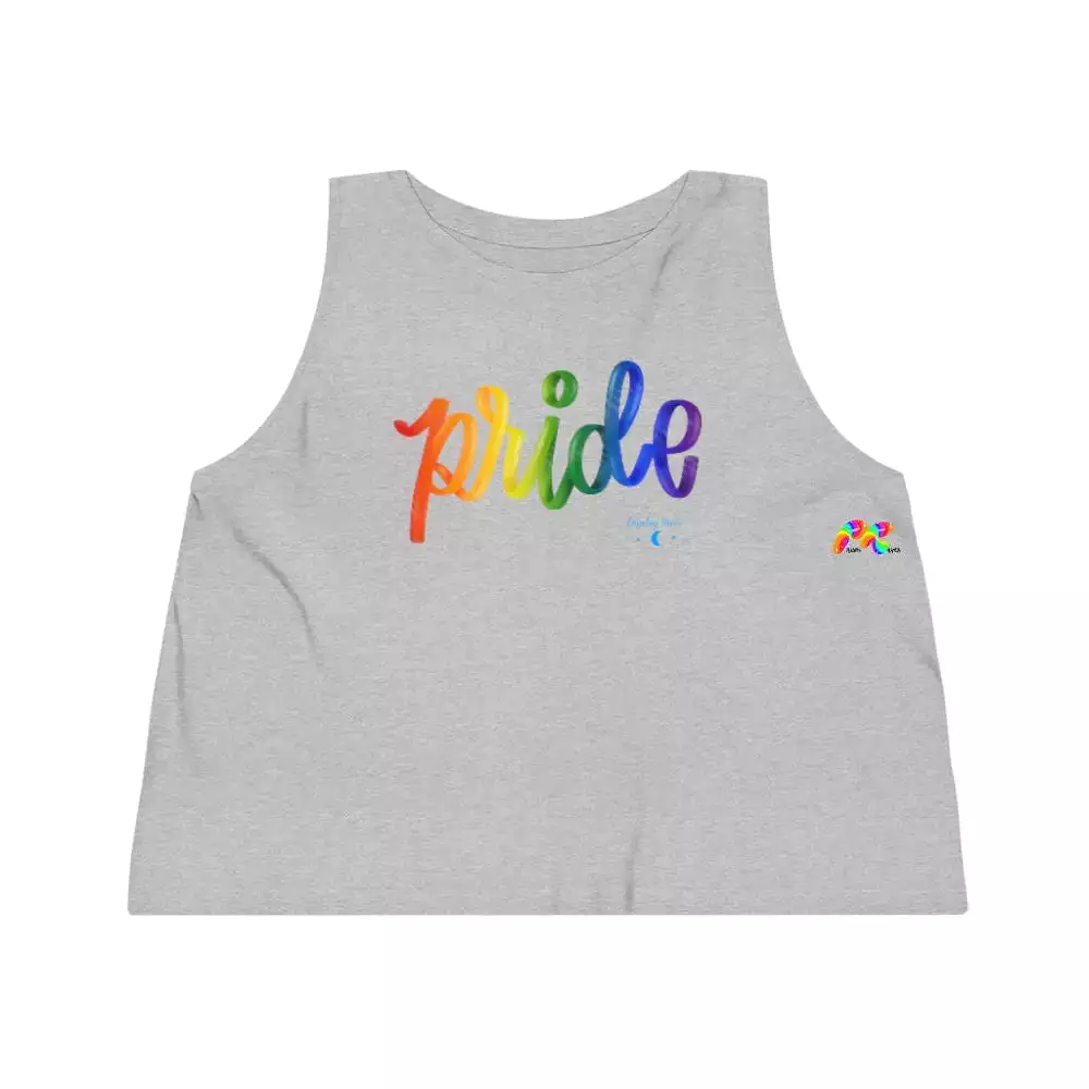 Women's Pride Sleeveless Flowy Crop Top